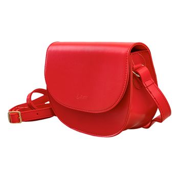 Bolsa-Tiracolo-Vermelho-Estruturada-Textura-Lisa-|-Lolita-Tamanho--M----Cor--VERMELHO-0